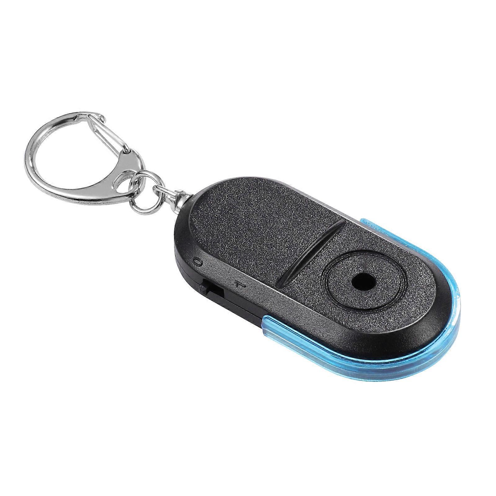 Blue Anti-Lost Whistle Key with LED Light and Chain Clasp for Keys 2.5 x 1.5 Inches
