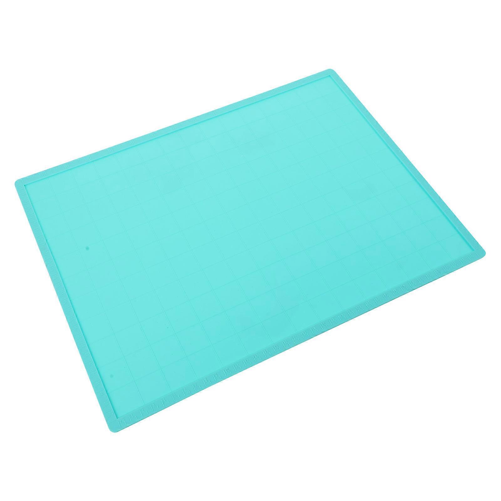 Nonstick Silicone Craft Mat with Scale Heat Resistant Lightweight Pad for Epoxy Projects and Kitchen Use