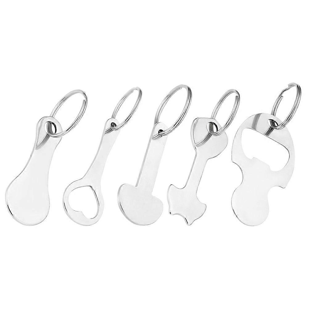 5Pcs Shopping Cart Token Keyrings Made Of Durable Zinc Alloy Perfect For Daily Use And Shopping Cart Access