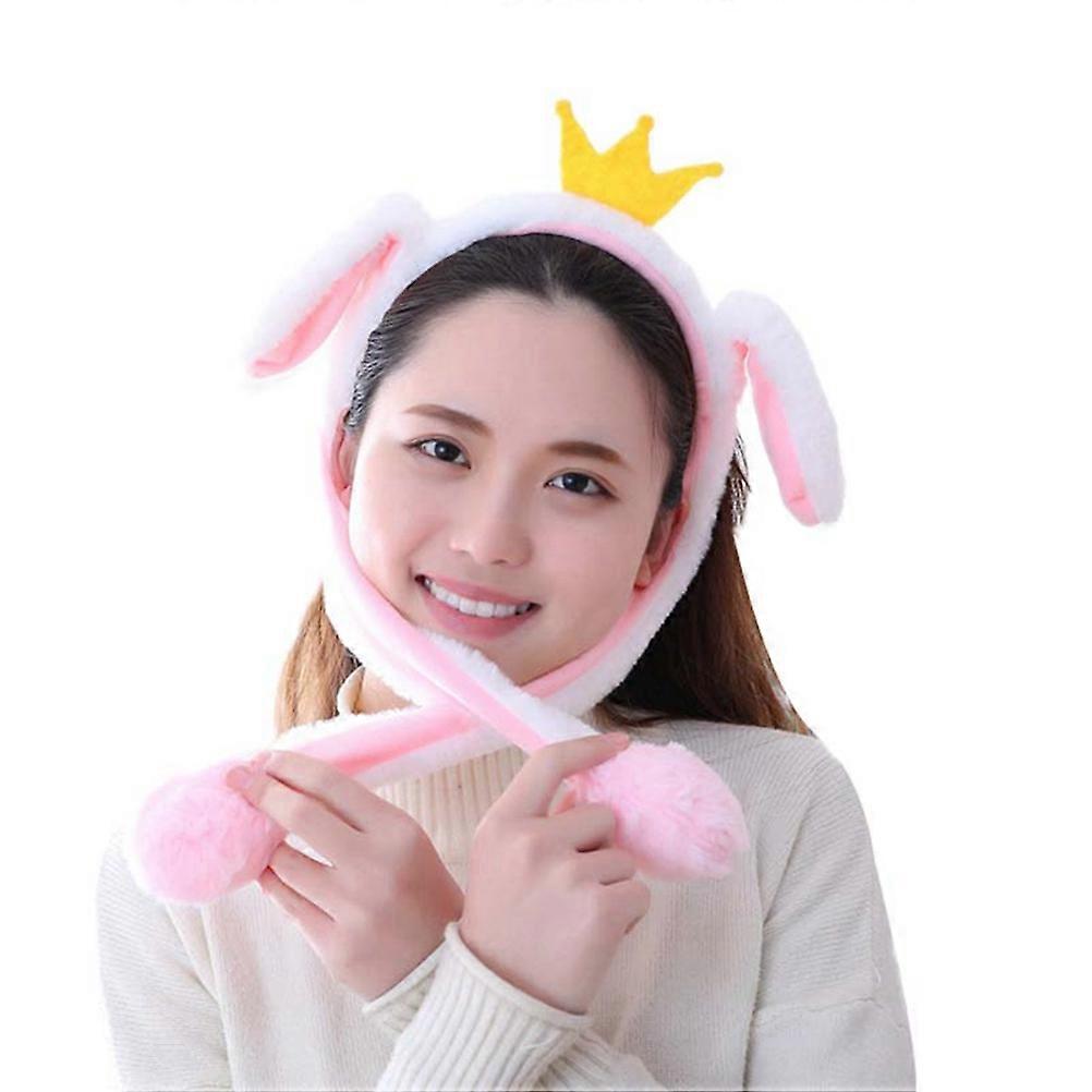 Movable Ears Headband Crown Design Suitable For Women And Girls To Use As Photo Prop In 19.7×5.5×0.4in Size 1Pcs