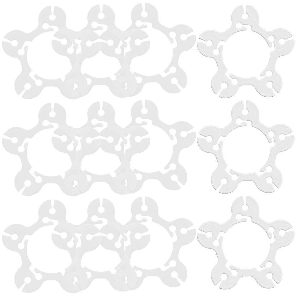 50pcs Reusable Balloon Clips for Arch Decorations at Home White Plastic