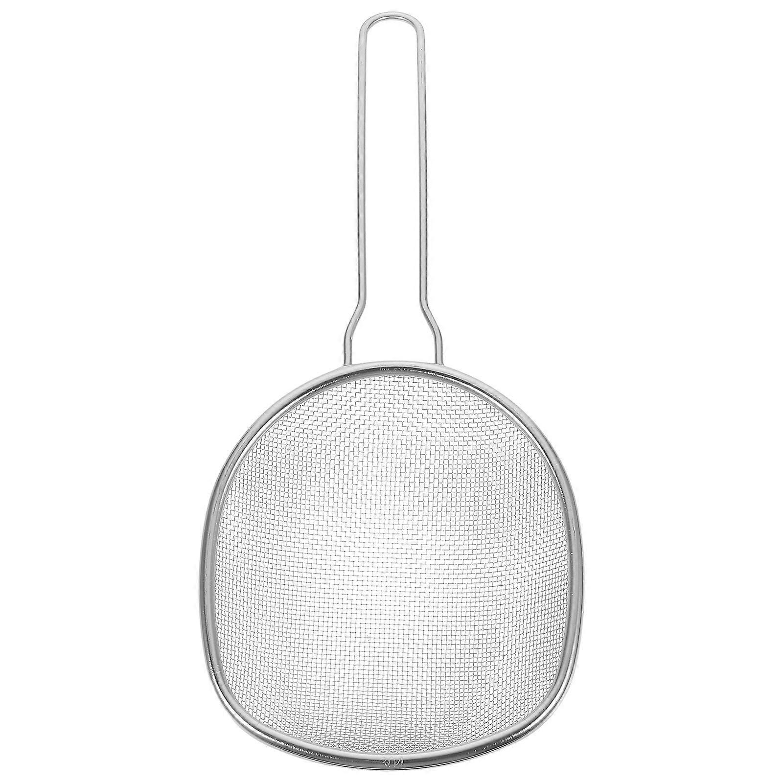 Silver Mesh Noodle Strainer Spoon Ideal For Kitchen Use With Structure 1Pcs