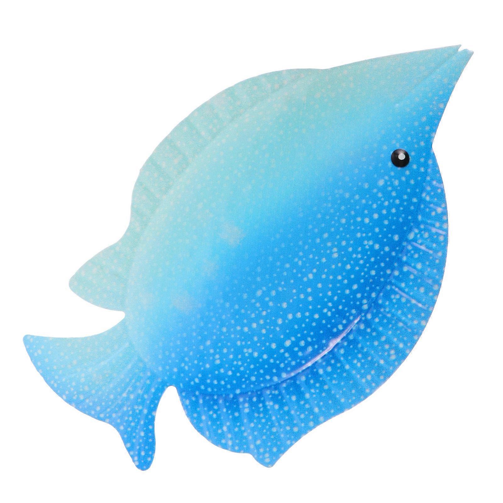 Fish Shaped Iron Wall Pendant Art for Home Decoration 1 Set