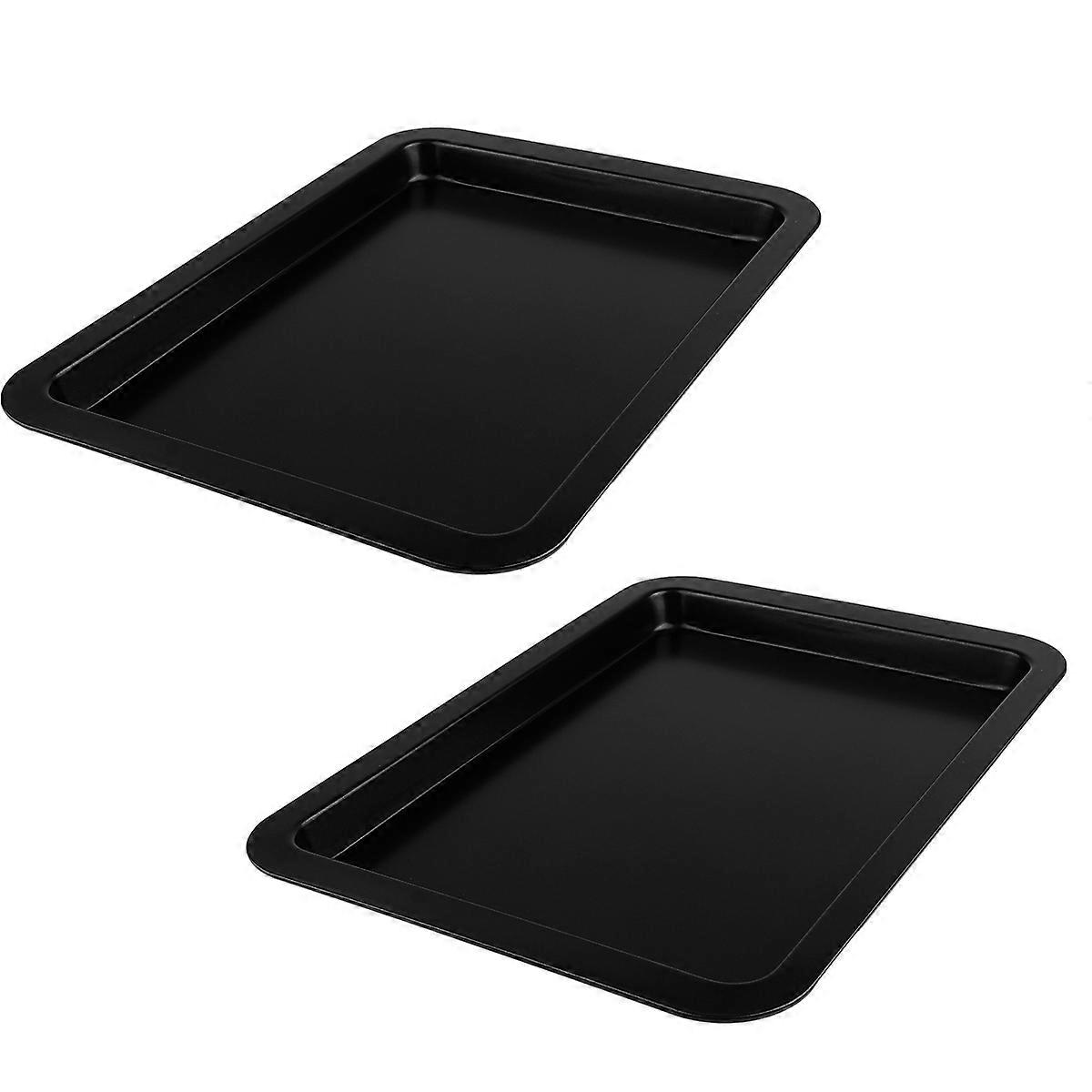 Non Stick Rectangular Baking Pan Set for Bread, Cake, Loaf Baking and Roasting – Easy Clean, Odorless, Bakeware