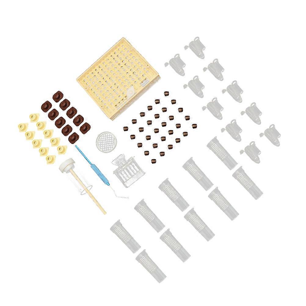 Bee Breeding And Pollination Box With Cubes Designed For Beekeepers Featuring Durable Plastic And Easy-to-use Function 1 Set
