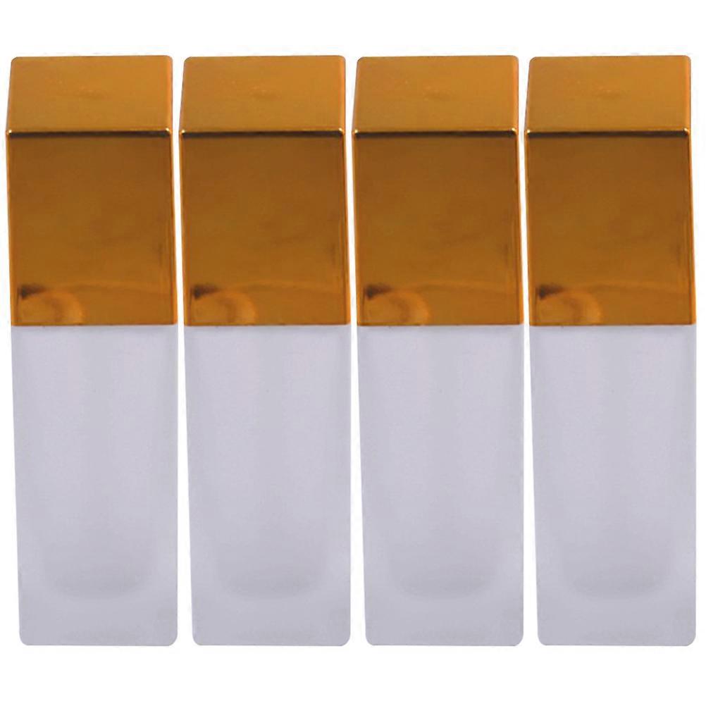Refillable 4Pcs Glass Foundation Dispenser Bottle For Travel And Daily Use With Leak-Proof Design