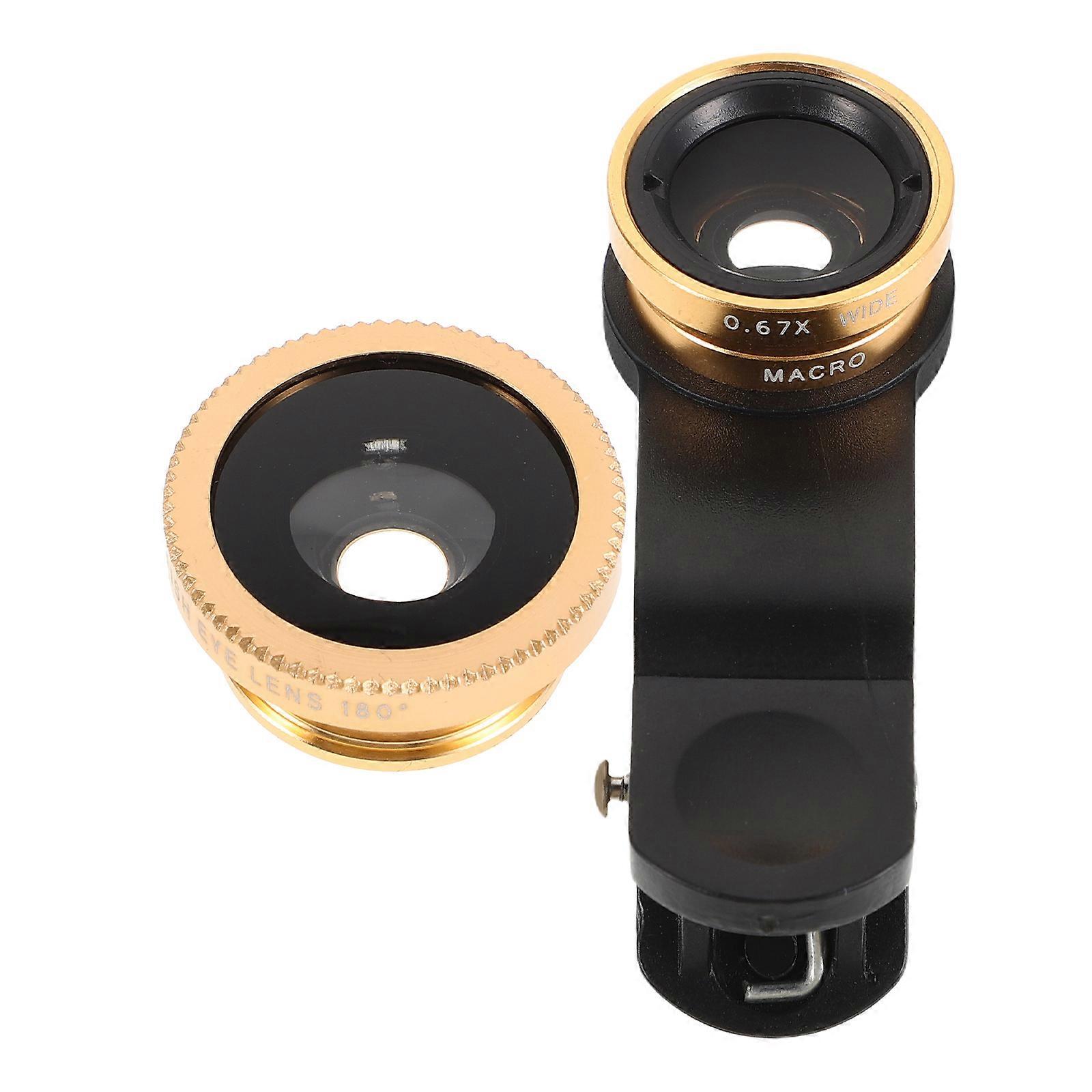 Optical Wide Angle Lens Kit for Smartphones with Clip On Fish Eye and Macro Attachments for Enhanced Mobile Photography