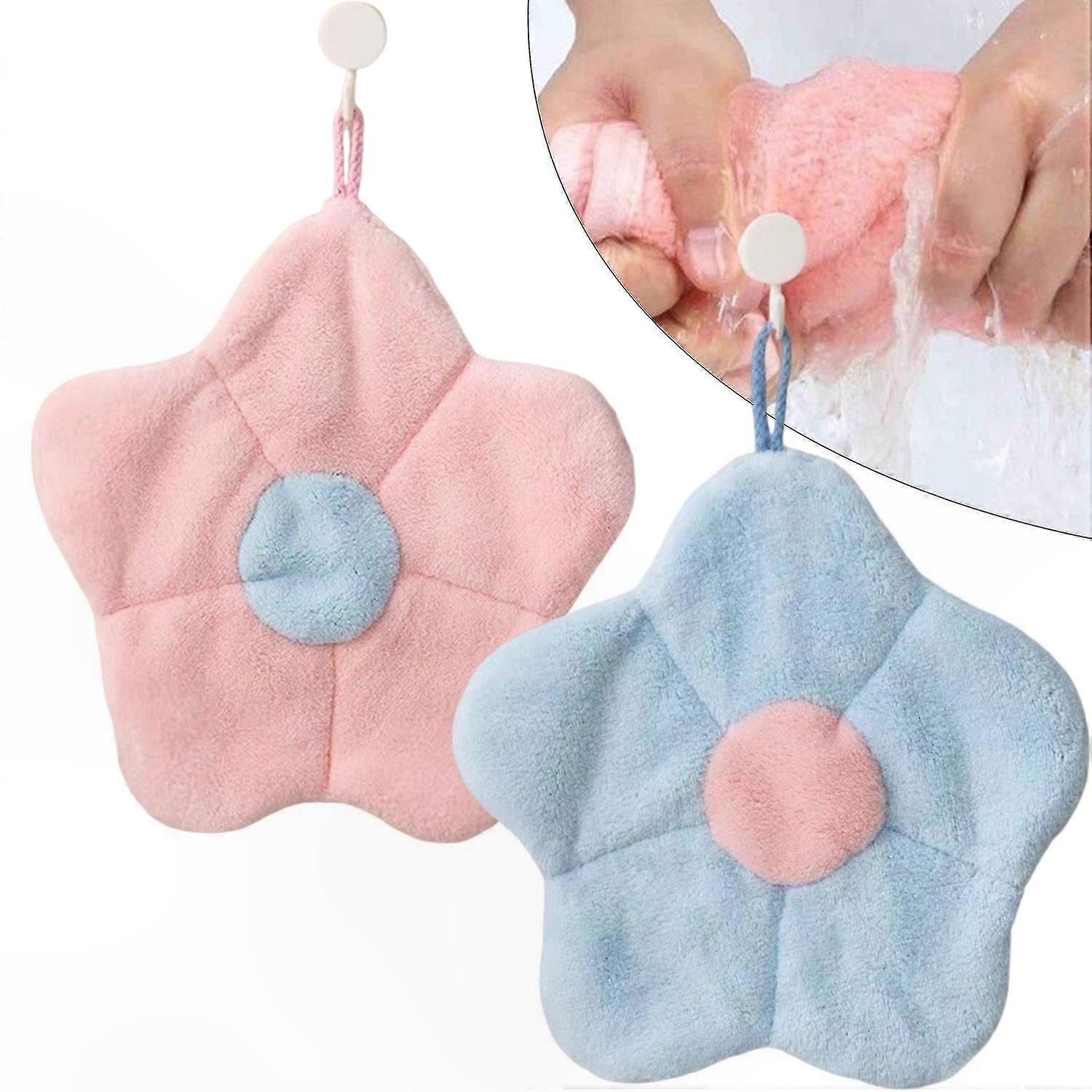 2-Pack Quick-Dry Towels, Soft & Absorbent for Kitchen and Bathroom Use, Durable and Reusable Cleaning Cloths