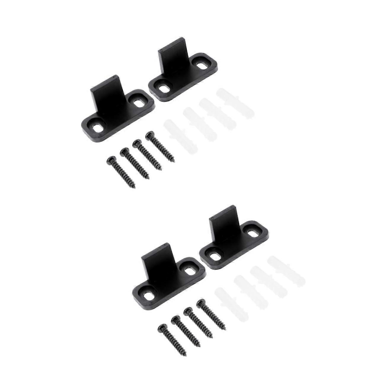 4 Pack Sliding Door Stoppers for Barn Doors - Adjustable Floor Guides for Stable Door Systems, Easy Installation