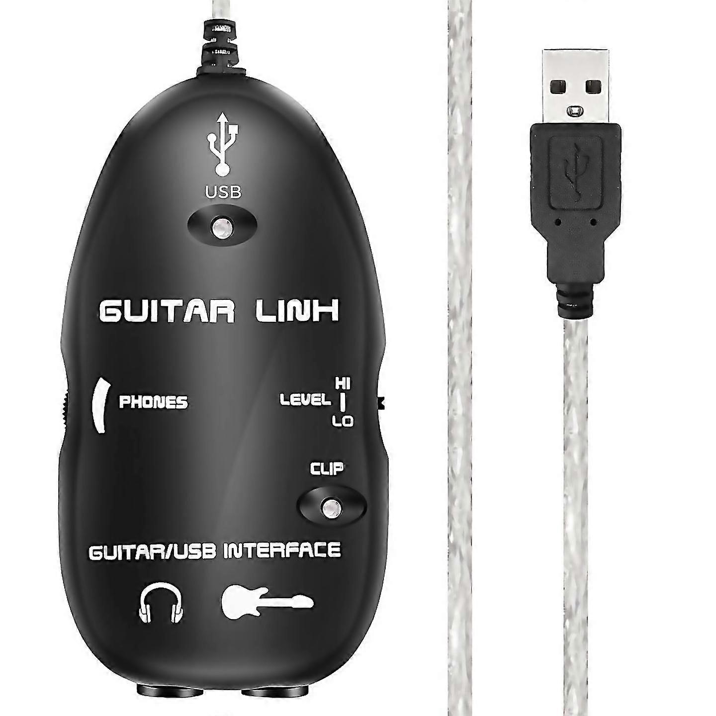 Til guitar til usb interface link kabel adapter macpc optagelse cd studie laptop
