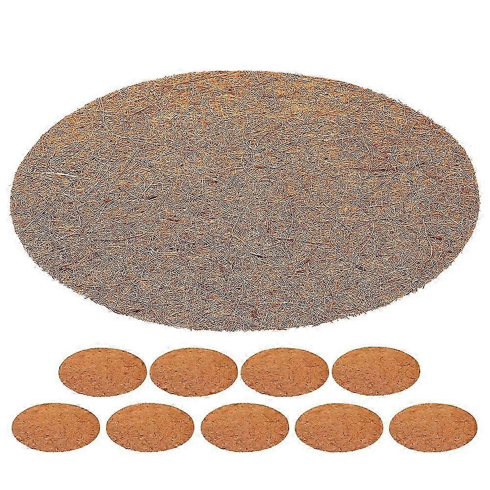 10pcs Pigeon Nesting Mat Pigeons Quails Small Birds Nest Pad Pigeon Egg Nest Coconut Fiber Mat 10cm