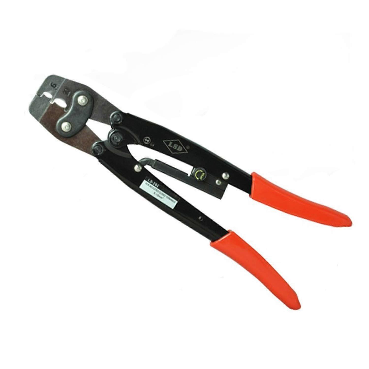 Wire Stripping And Crimping Tool For 6-10mm2 Insulated Closed-End Terminals