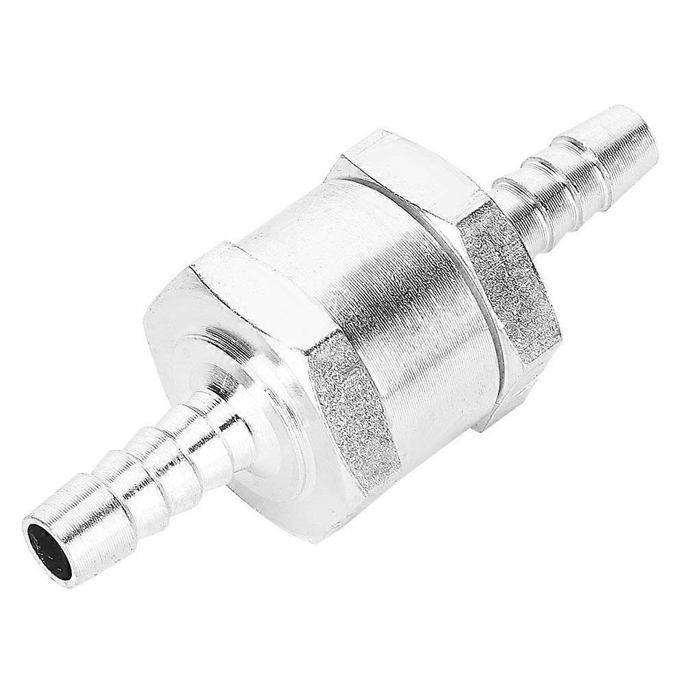 6mm 1/4 Fuel Check Valve Disposable Inline Petrol Silver Gasoline Inline Valve