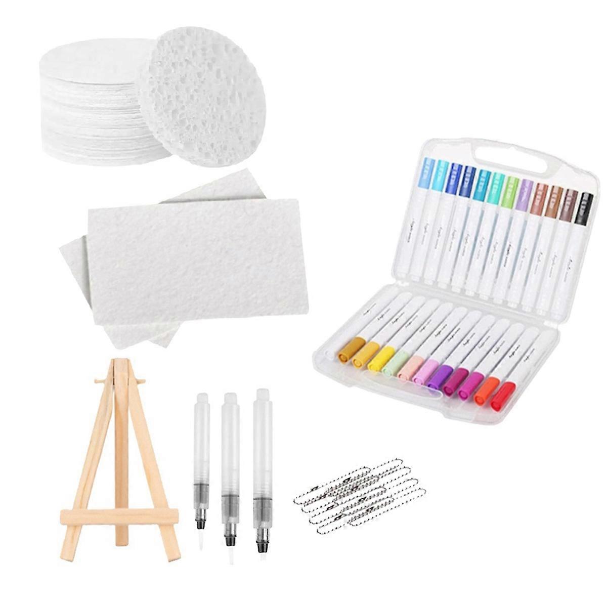 NEW DIY Kids Magic Puffy Paint with Drawing Pens with Easel Magic Texture Painting Kit 3D Magic Foam Texture Painting