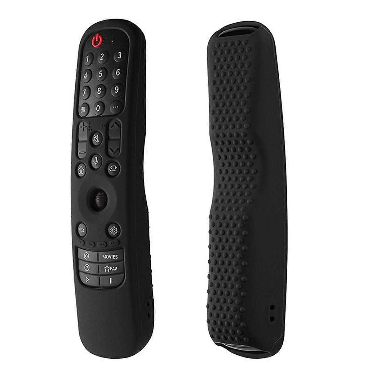 Shockproof Silicone Remote Cover for Smart TV,Black