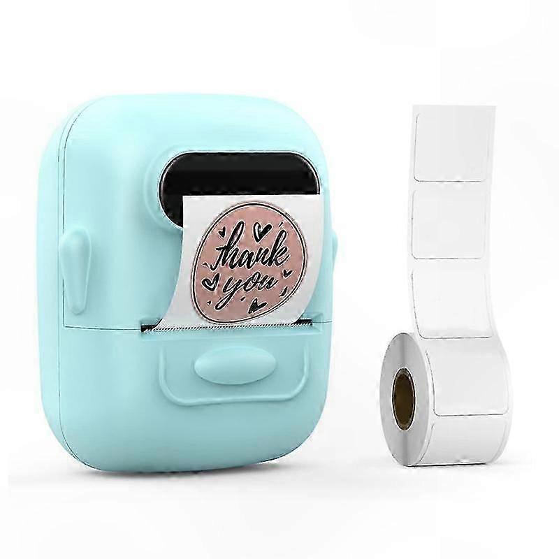 Portable Bluetooth Thermal Label Printer with Barcode Functionality for Mini Tape Labels
