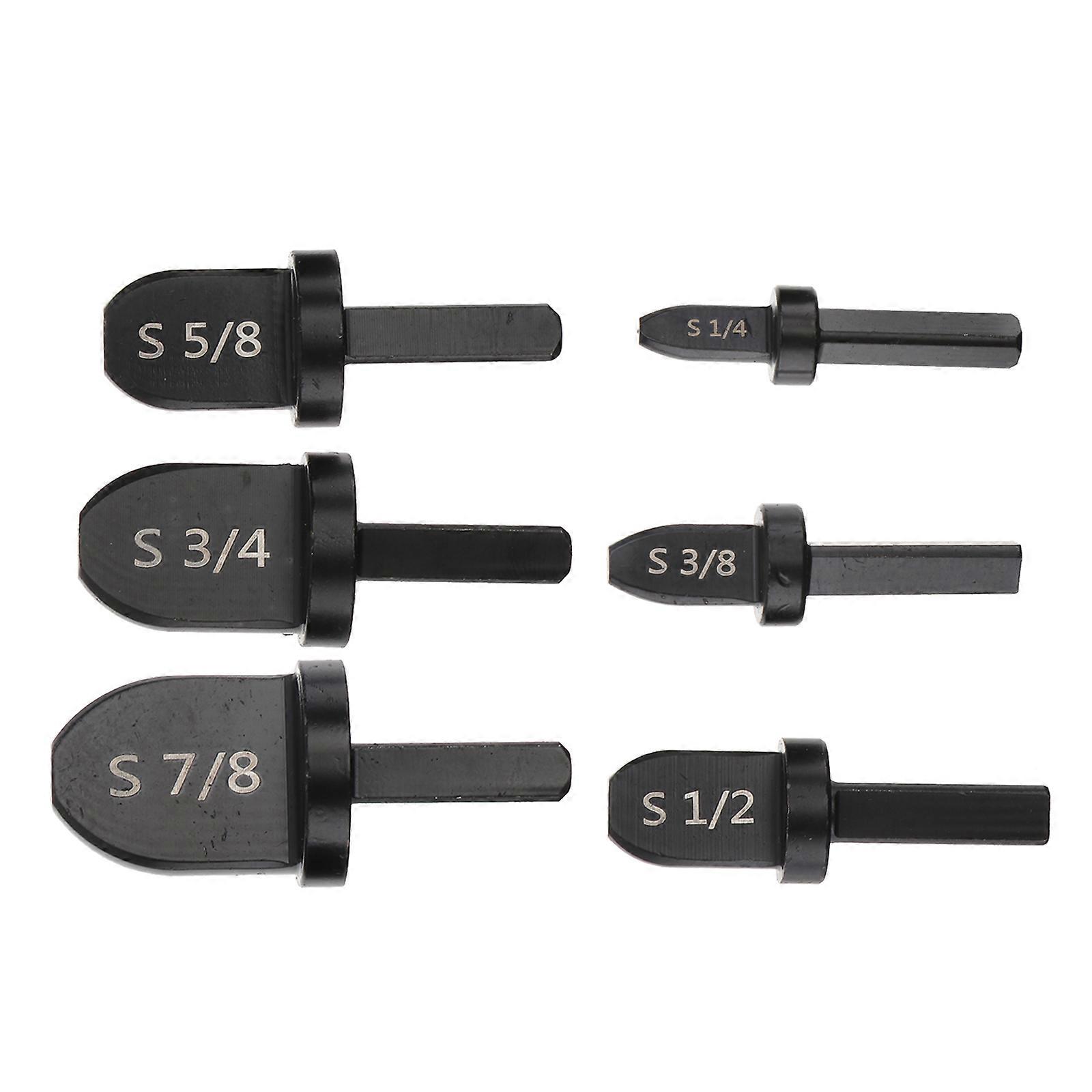 Tube Expander Practical Casing Rollers for Diy Projects Professionals Hand Electric Drill Compatible Steel Black 6Pcs