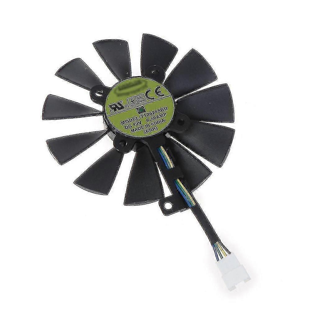 مروحة تبريد متوافقة لبطاقة رسومات Asus Strix GTX 1080 مقاس 87 ملم - QH