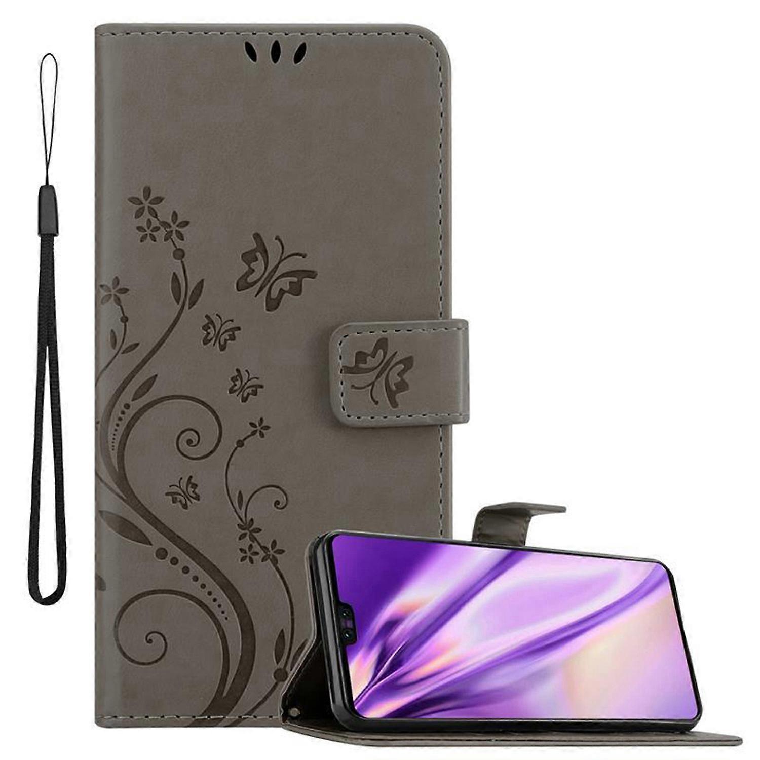 Huawei MATE 30 Protective Case - with Floral Pattern and Card Slot