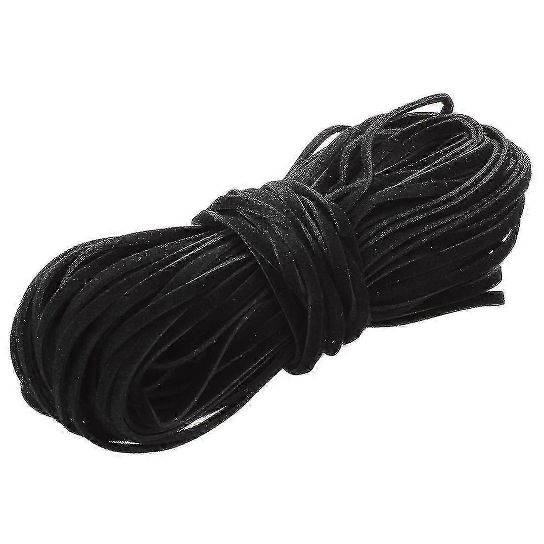 18m Leather String Ribbon Cord 2mm Black Diy