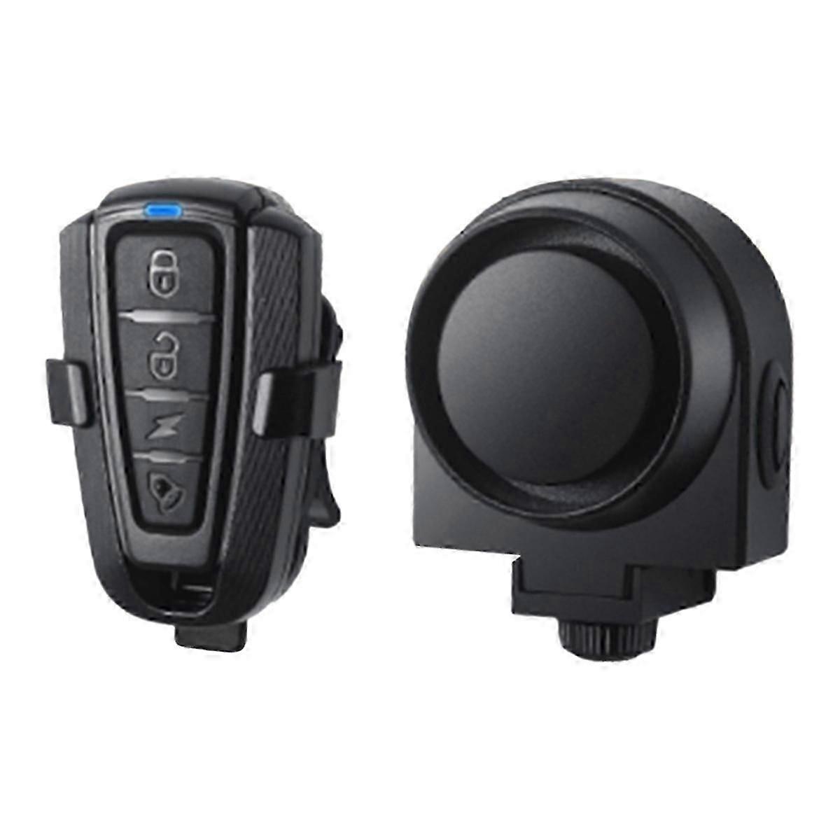 Wireless Bike Alarm USB Rechargeable Motorcycle Anti-Theft Vibration Sensor Remote Control Security Alarm