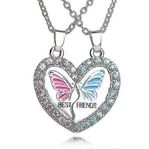 Heart Puzzle Collier Amitié Collier 2-pack Argent
