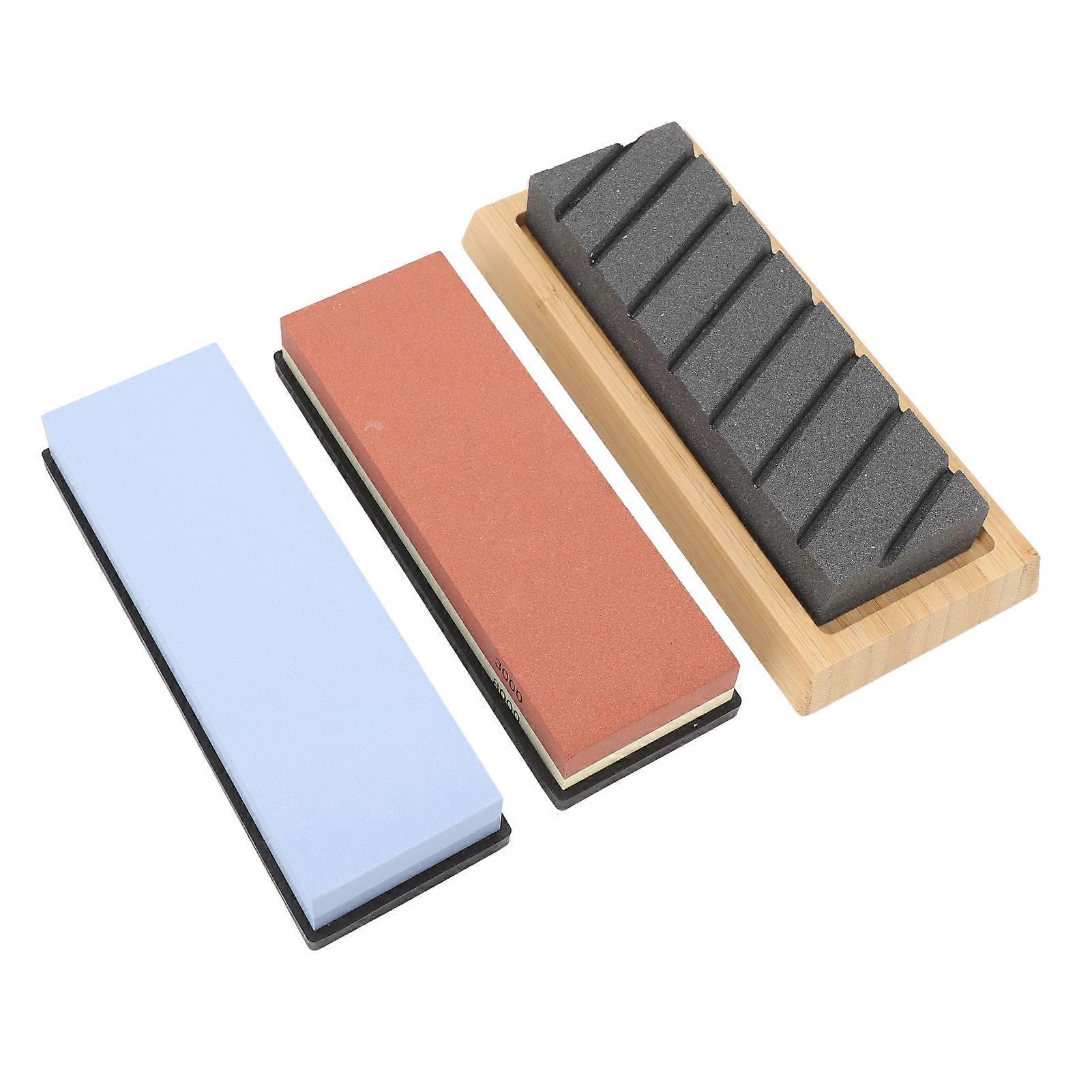 5Pcs pierre à aiguiser double face pierre à aiguiser Corindon blanc 2362g