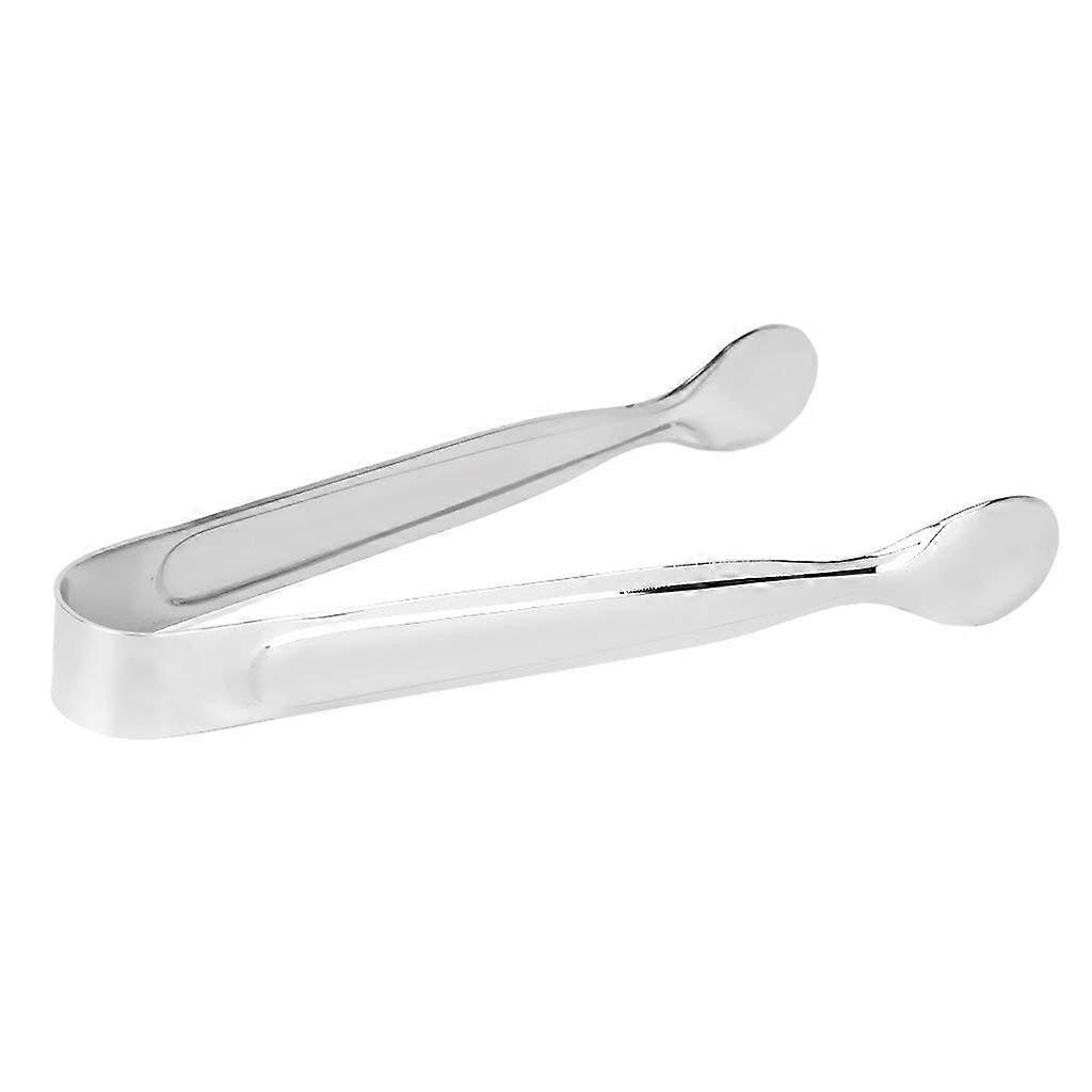 Stainless Steel Candy Tongs One Piece Small Practical Sugar Cube Ice Cube Tongs For Tea Party Coffee Bar Silver