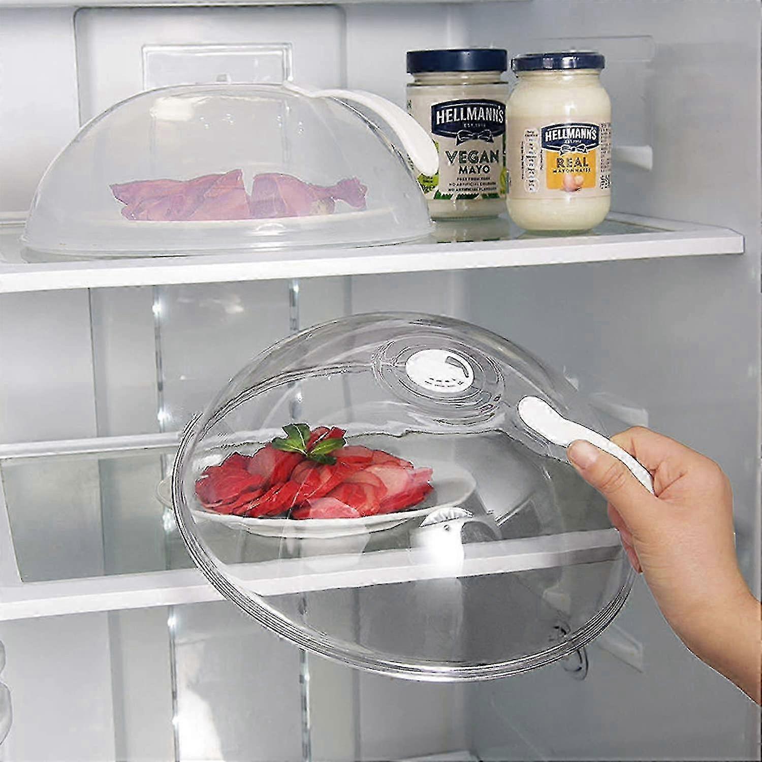 2-Pack Capa de Microondas Livre de BPA para Alimentos, Diâmetro de 12 Polegadas