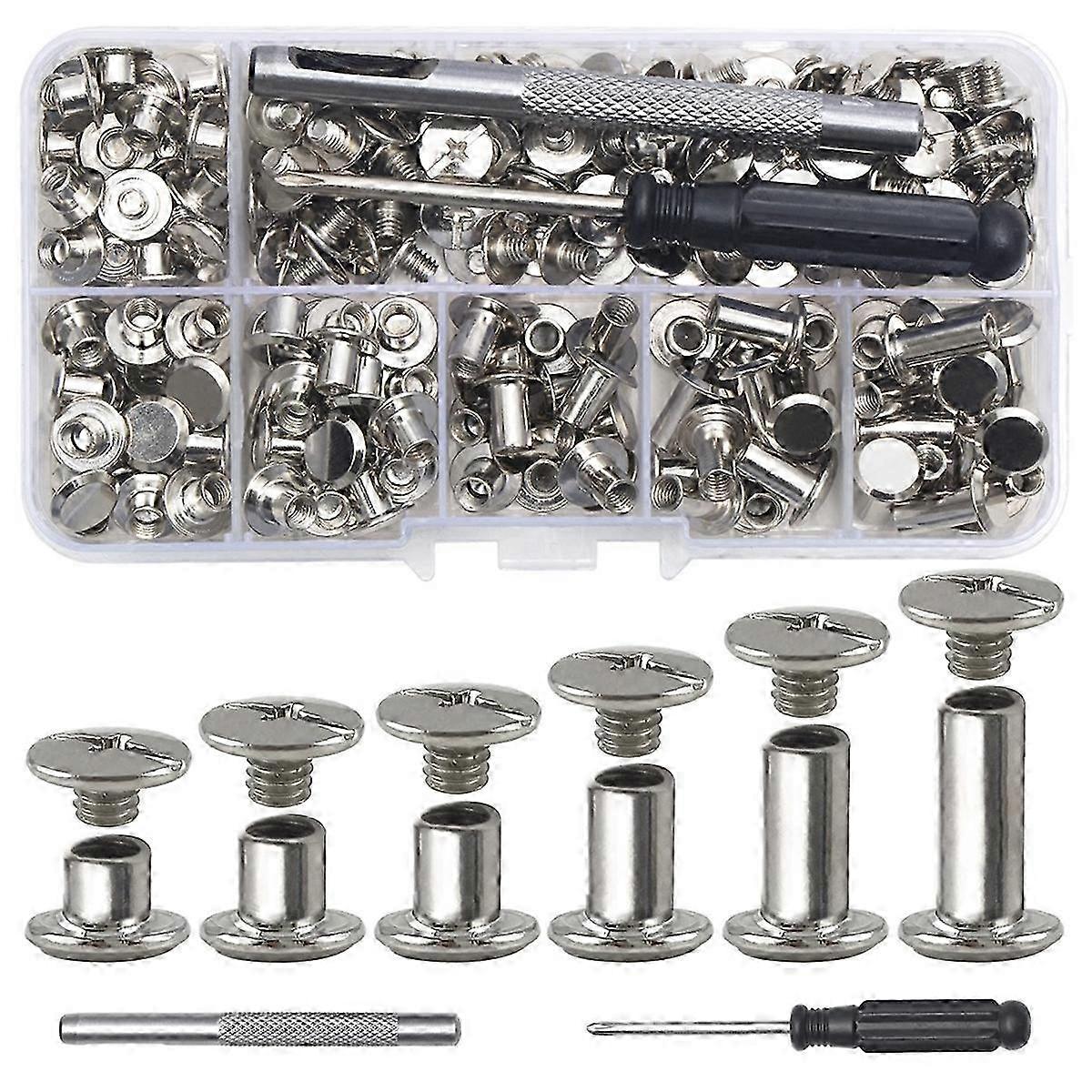 Chicago Screw Leather Rivets Assorted M5 for PU Craft Decoration