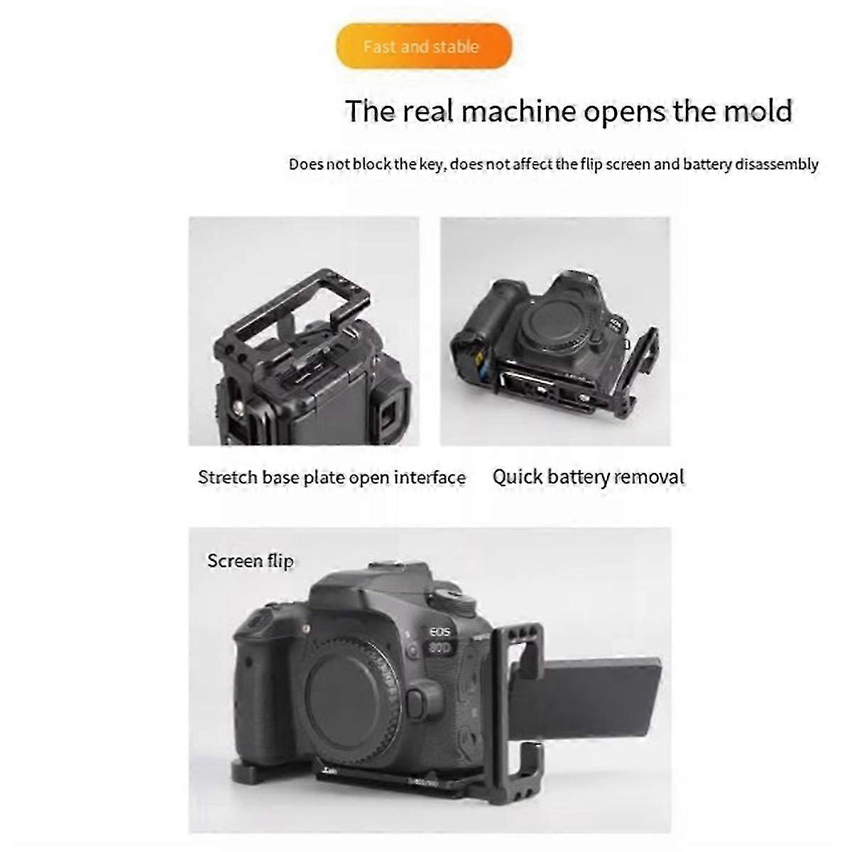 Vertical Quick Release Plate L Plate for 70/80/90D Camera