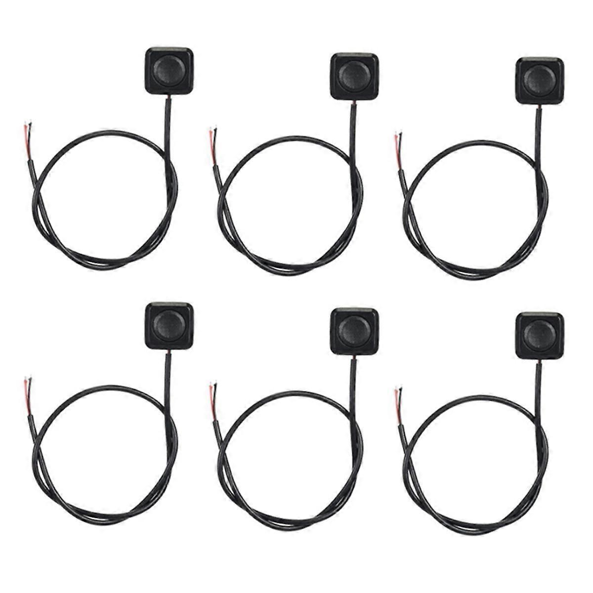 6Pc Momentary Switch Momentary Push Button on Off Switch 12V 24V Surface Mount Mini Button Switch D