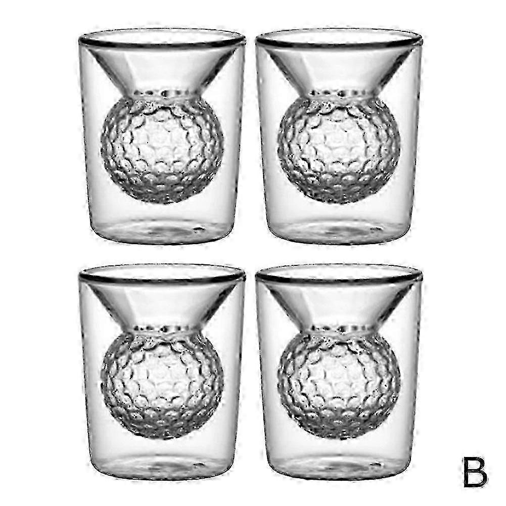 4pcs layered golf cups for novelty drinkware