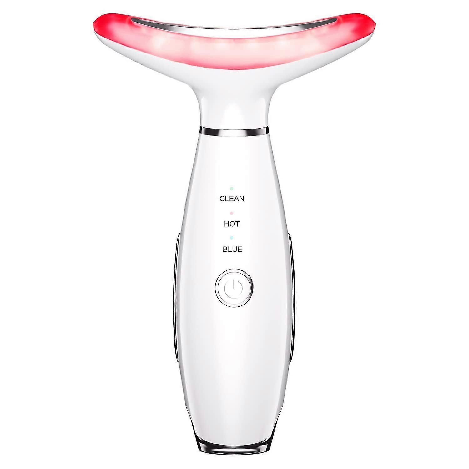 3-in-1 Beauty Massager for Face and Neck, Based on Triple Action LED, Thermal, and Vibration Technologies for Skin Care,Improve,Firm,Tightening and Sm