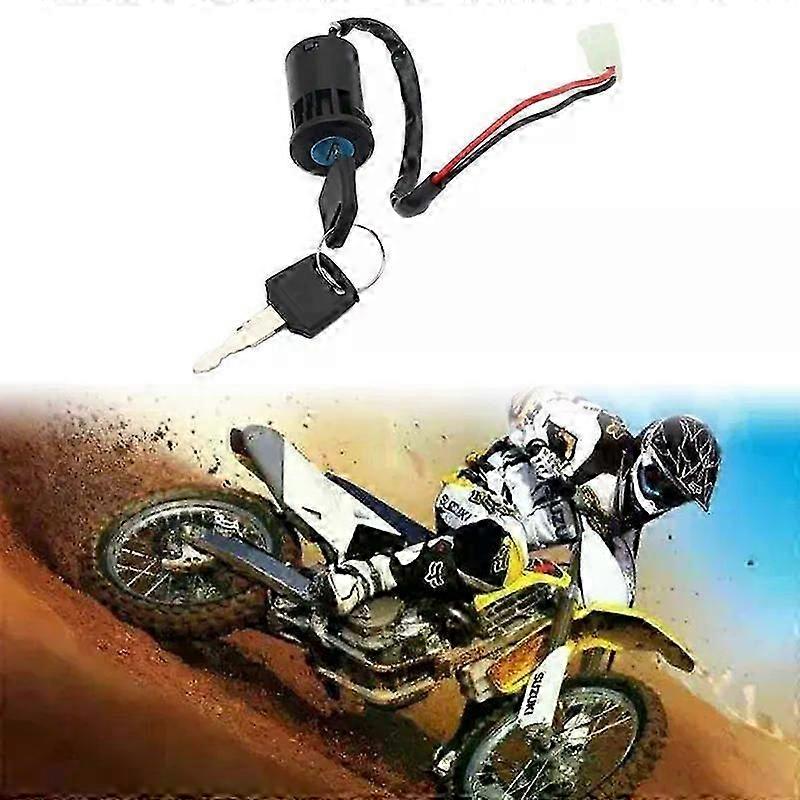 ATV Ignition Key Switch Universal 2 Wires Ignition Keys Start Switch Lock Key