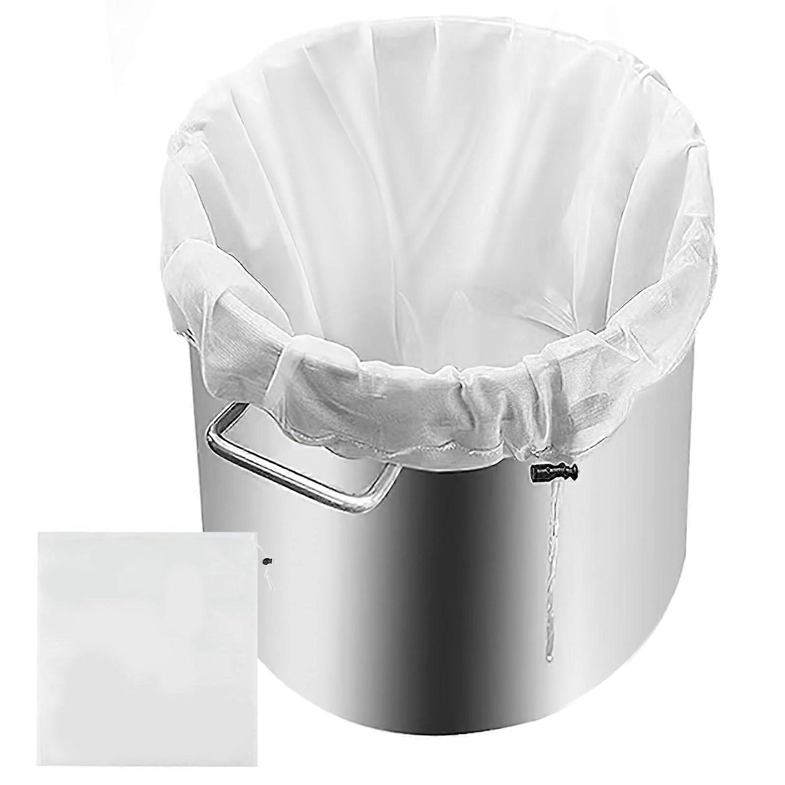 Brew Bags Reusable Nylon Straining Bag With Fine Mesh Drawstring Closure For Home Brewing And Food Straining