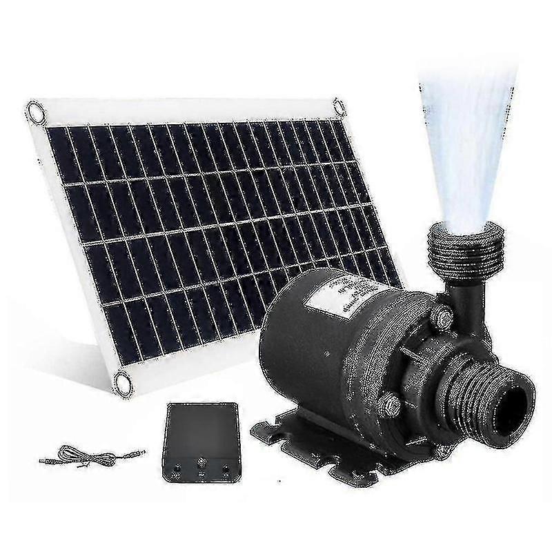 Solar powered garden water pump 800L/H 12V DC 50W quiet operation