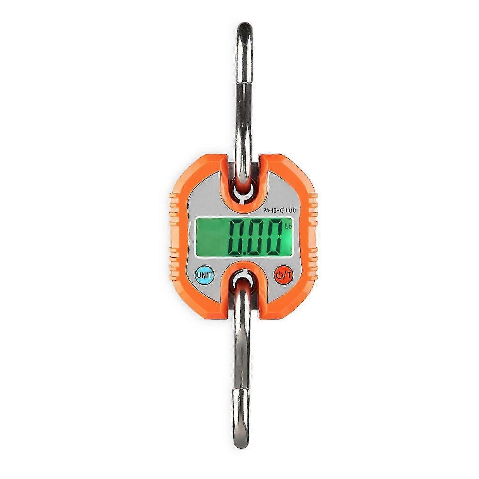 Compact Digital Hanging Scale with Tare Function, Ideal for Luggage and Fishing up to 150kg Capacity