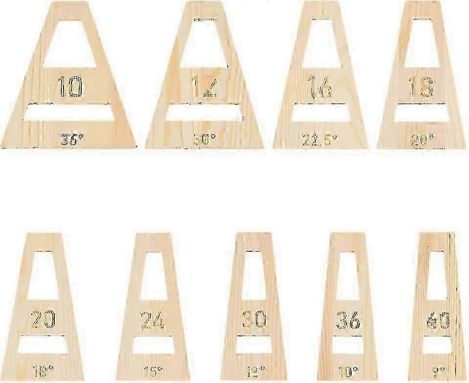 9pcs Segmented Bowl Wedgies Almond White Trapezoidal Segmented Bowl Wedge Tool Set For Segmented Bowl Making Jig Sled Wood Turning 5mm Thick