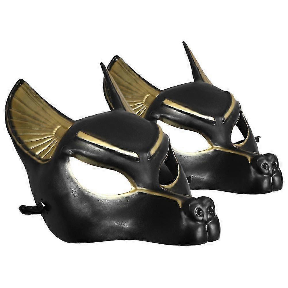 Cosplay Mask Anubis Mask for Costume Party 8Pcs Halloween Accessory