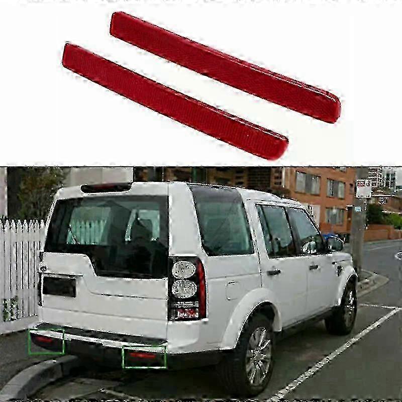 Compatible with Land Rover Discovery 3 2004-2009 XFF500020 Rear Bumper Reflector Lamp Red Left Right Side Lights