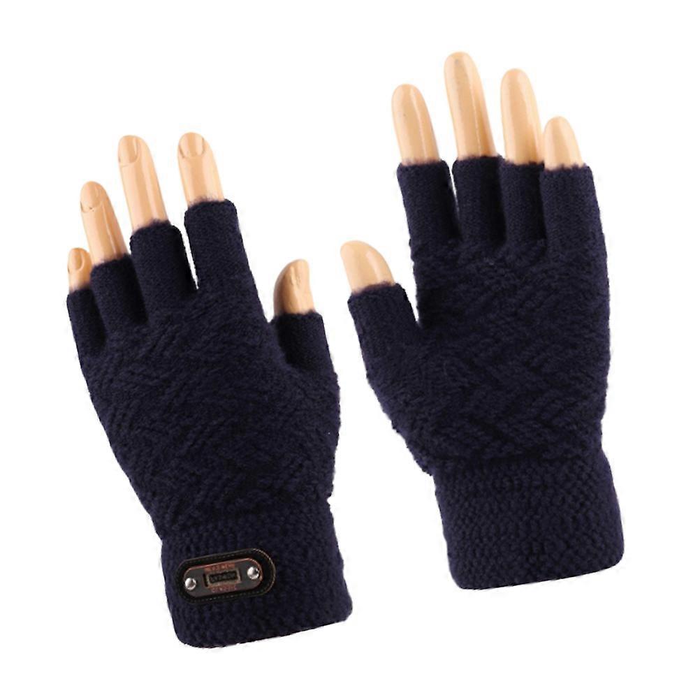 Men's Gloves Windproof Knitted Gloves for Touch Screen 2Pairs