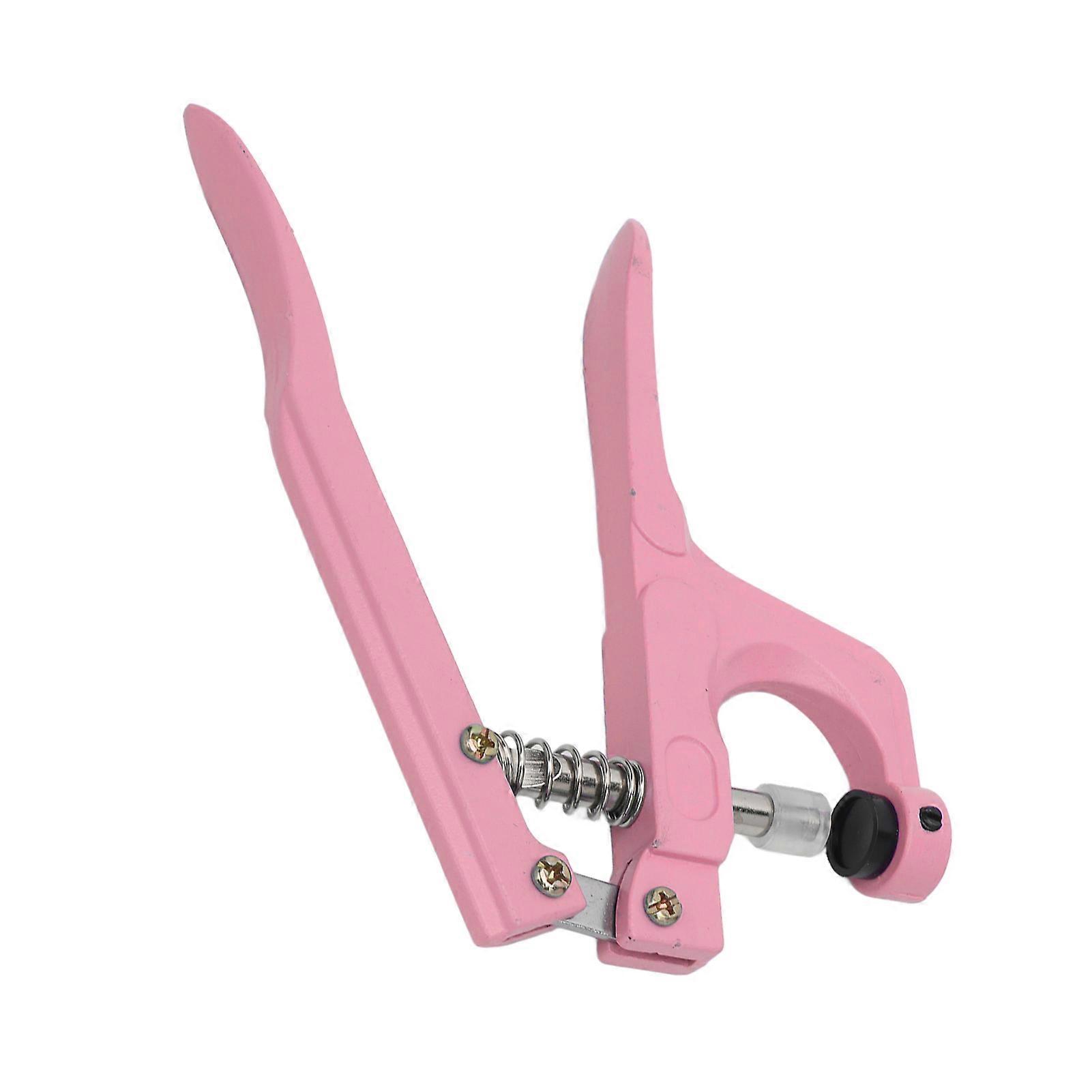 Grommet Machine Hand Press Aluminium Pink Easy Operation Tool Kit