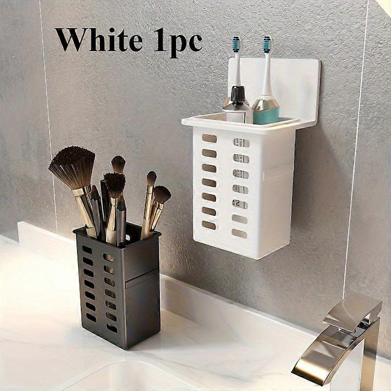 1 functional toothpaste bathroom toothbrush stand wall-mounted toothbrush storage rack bathroom storage rack