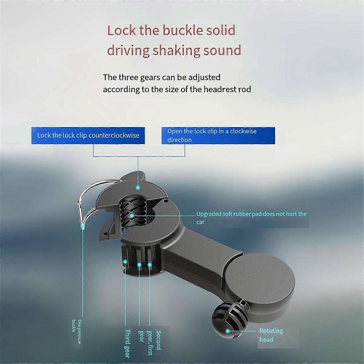Car Rear Dual Head Fan F4207 USB Interface Car Car Practical Car Fan
