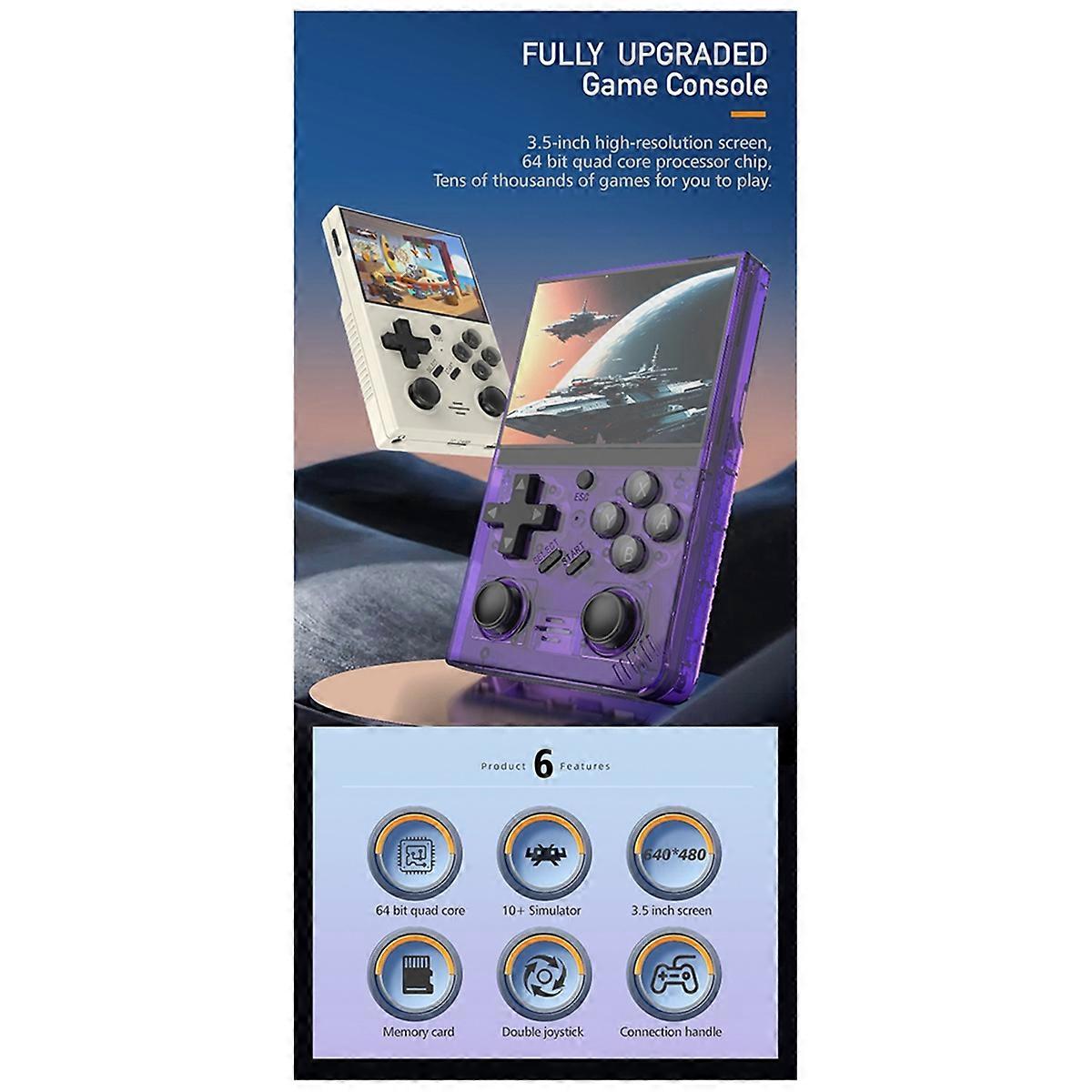 3.5In IPS Screen Handheld Game Console Linux System for PS1,B