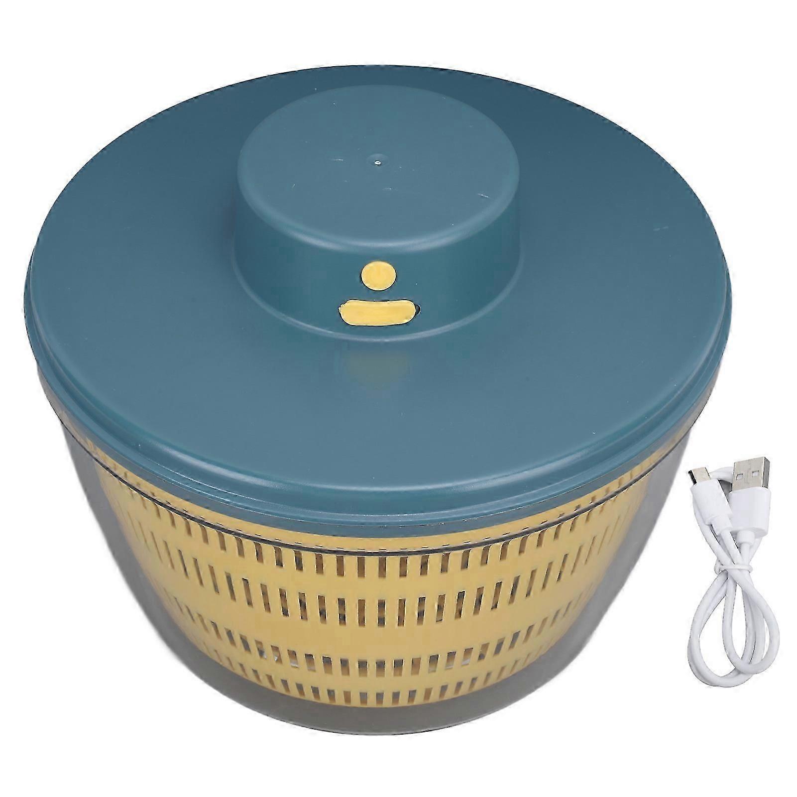 Vegetable Washing Machine Efficient Reliable Multifunctional Durable Fruit Spinner Dryer for Home Kitchen Blue