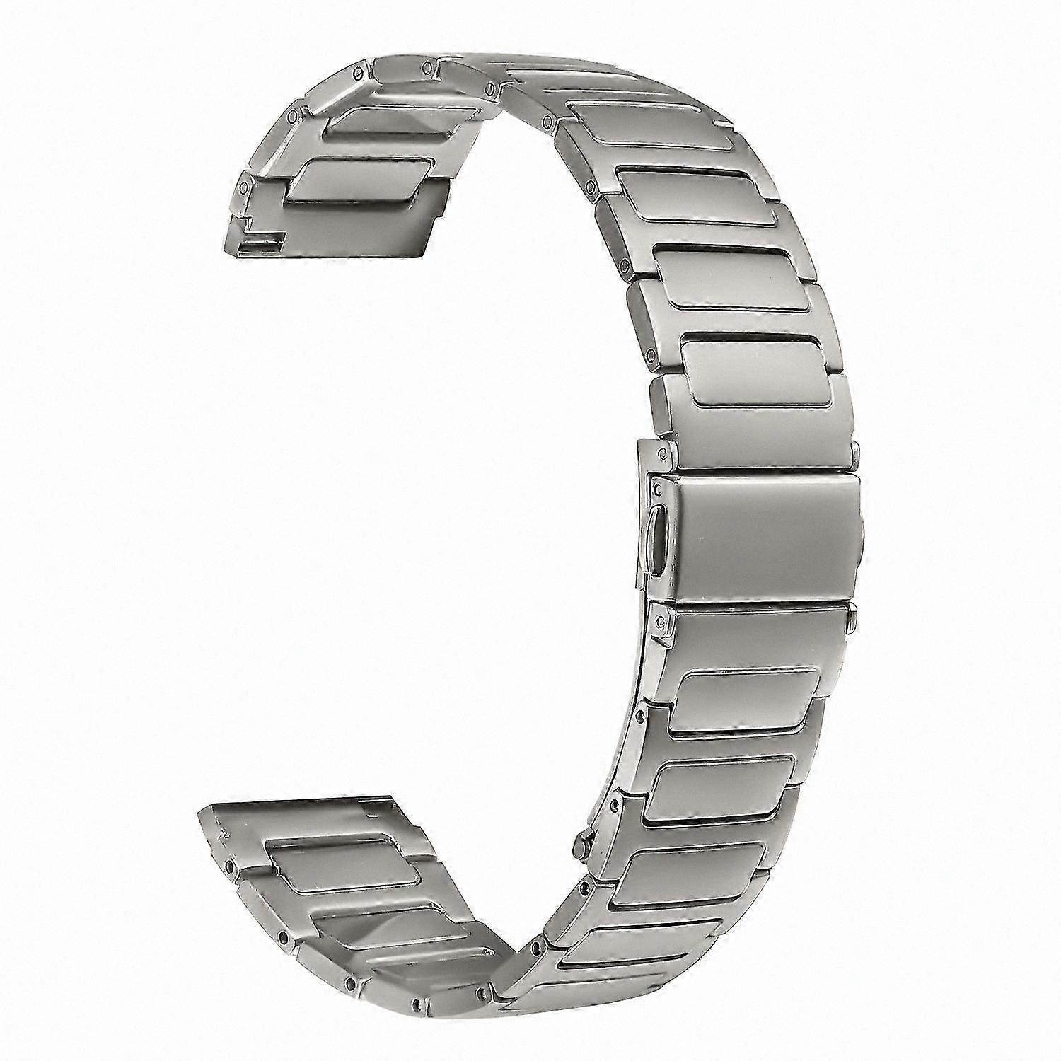 46mm Smart Fitness Tracker with Adjustable Metal Band and Multi-Color Options for Everyday Wear