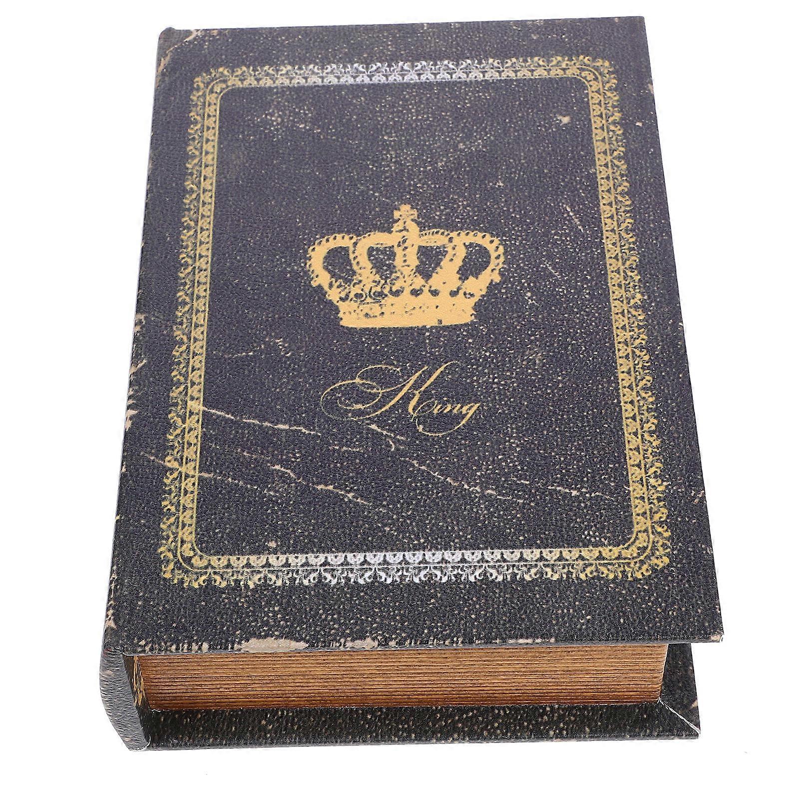 Book Shape Storage Box Vintage Decorative for Home