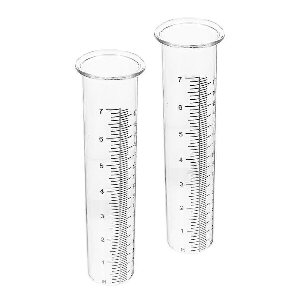 Freeze Proof Rain Gauge for Yard Use 10Pcs Plastic Replacement Tubes